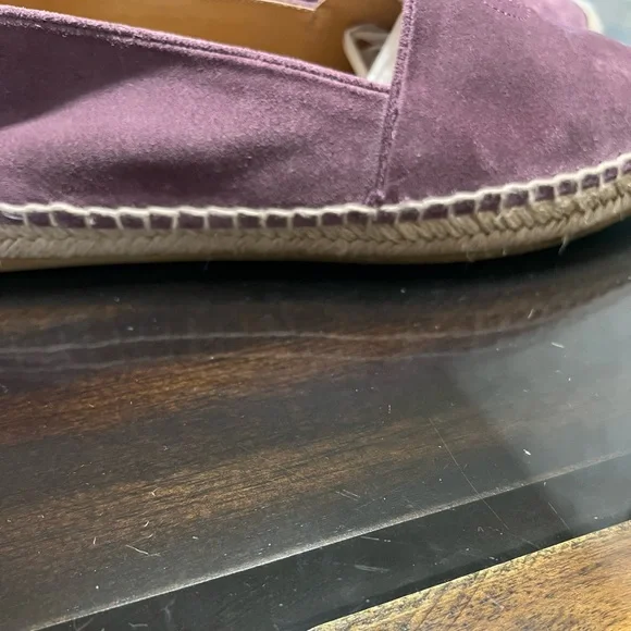 GUCCI Purple Leather Suede Espadrilles Flat Loafers Women’s Size 38.5